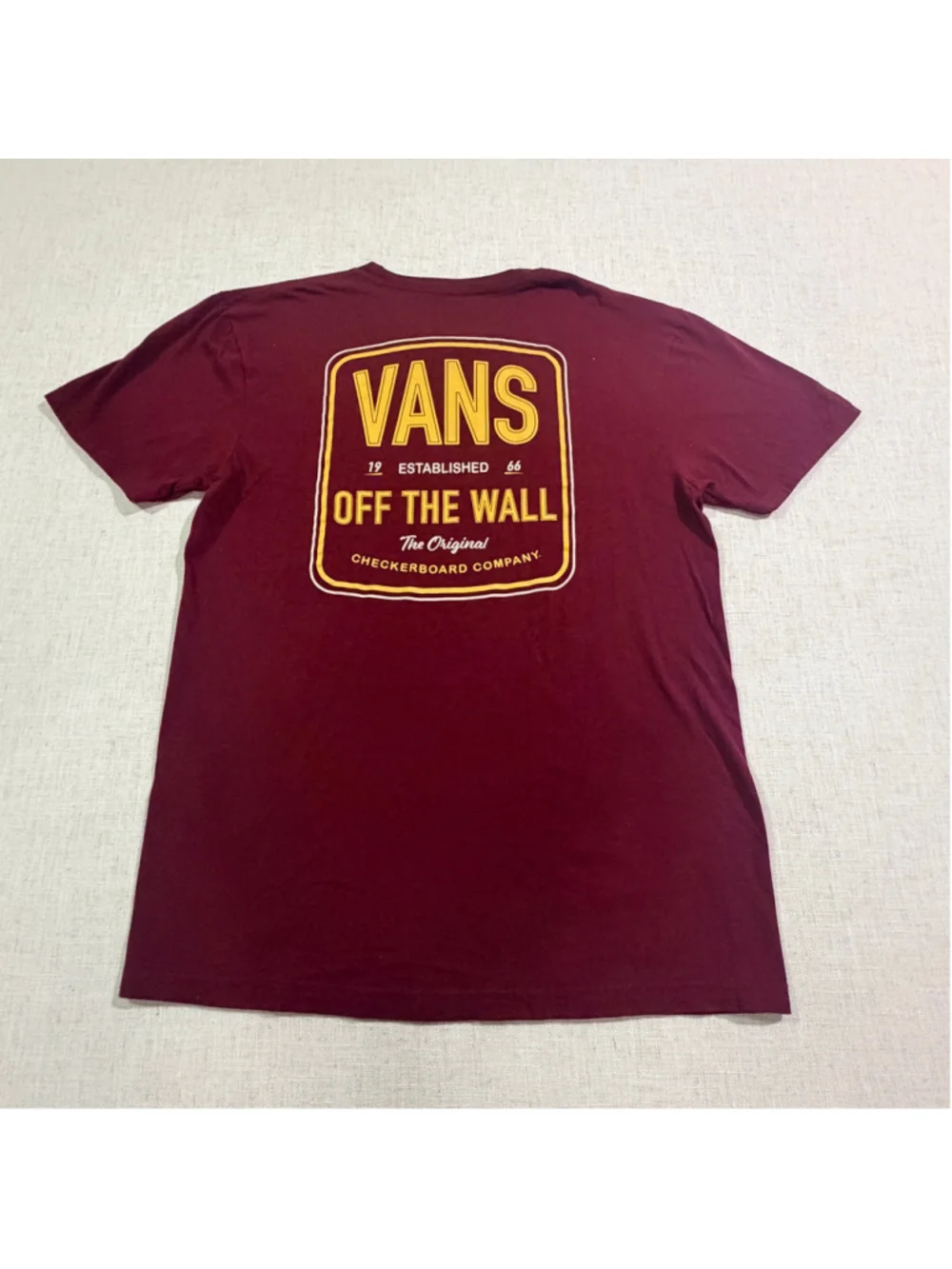 Vans Men’s M Burgundy Graphic T-Shirt